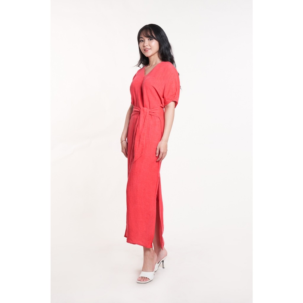 [CÒN SIZE S, M] Đầm Nữ NINOMAXX Đầm Thanh Lịch Dài Qua Gối 2403001