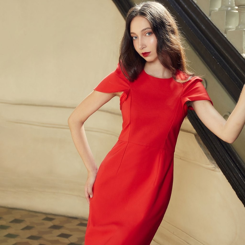 N&M Đầm Nữ Tay Tay Ngắn Dáng Ôm 2308012