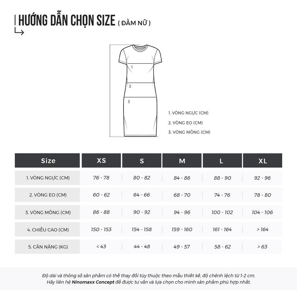 [CÒN SIZE S] N&M Đầm Nữ tay dài cổ bẻ dáng suông họa tiết nổi bật 1906062