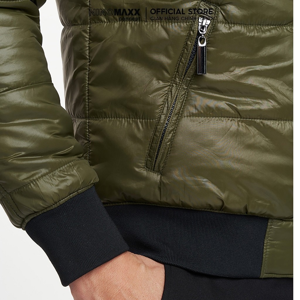 [CÒN SIZE M] Áo Khoác Bomber Nam Chần Gòn Siêu Nhẹ NINOMAXX 1808102