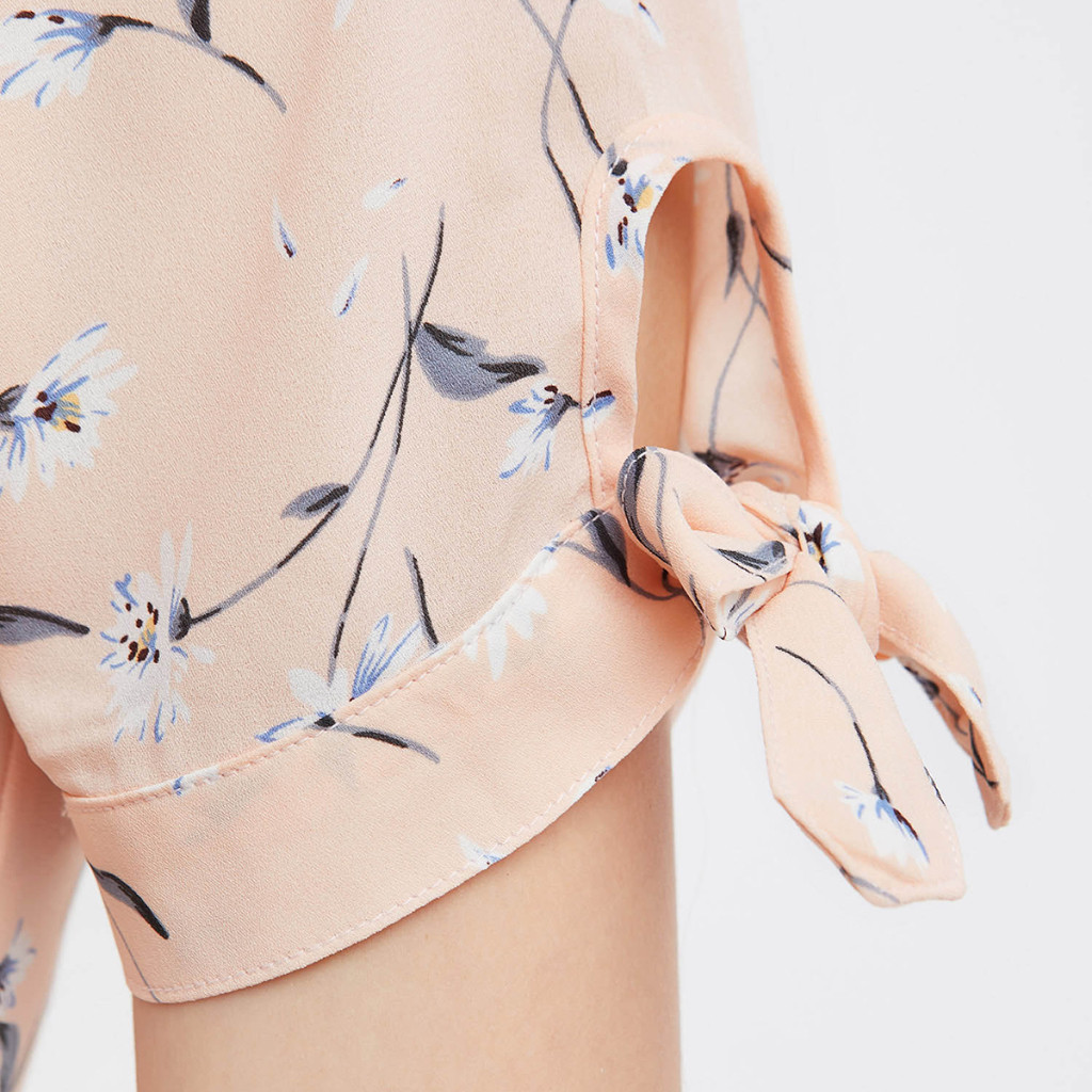 [CÒN SIZE S] N&M Đầm thời trang Nữ in hoạt tiết hoa tay ngắn 1910267