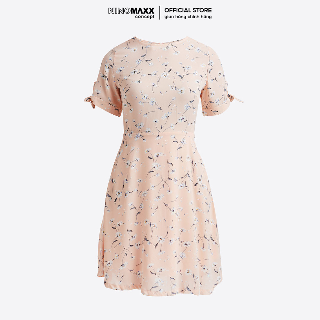 [CÒN SIZE S] N&M Đầm thời trang Nữ in hoạt tiết hoa tay ngắn 1910267