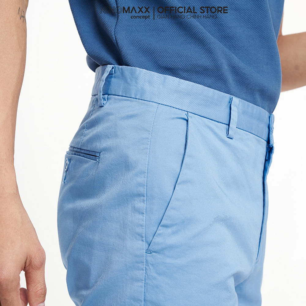 [CÒN HỒNG ĐẬM] Quần Short Nam Kaki Cotton Co Giãn Nhẹ NINOMAXX 2202014