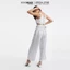 N&M Bộ Jumsuit Nữ kẻ sọc visco linen 2002024