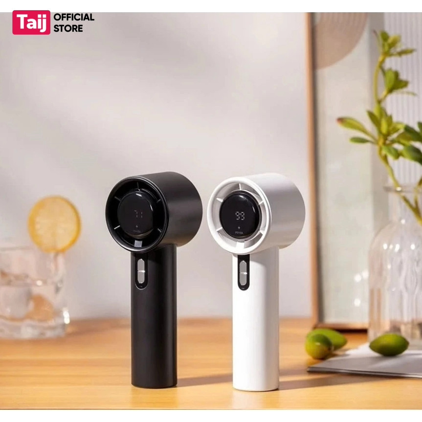Quạt Cầm Tay Mini Tích Điện Di Động Có Thể Sạc, Tốc Độ Gió Mạnh, Quạt Phản Lực Cầm Tay