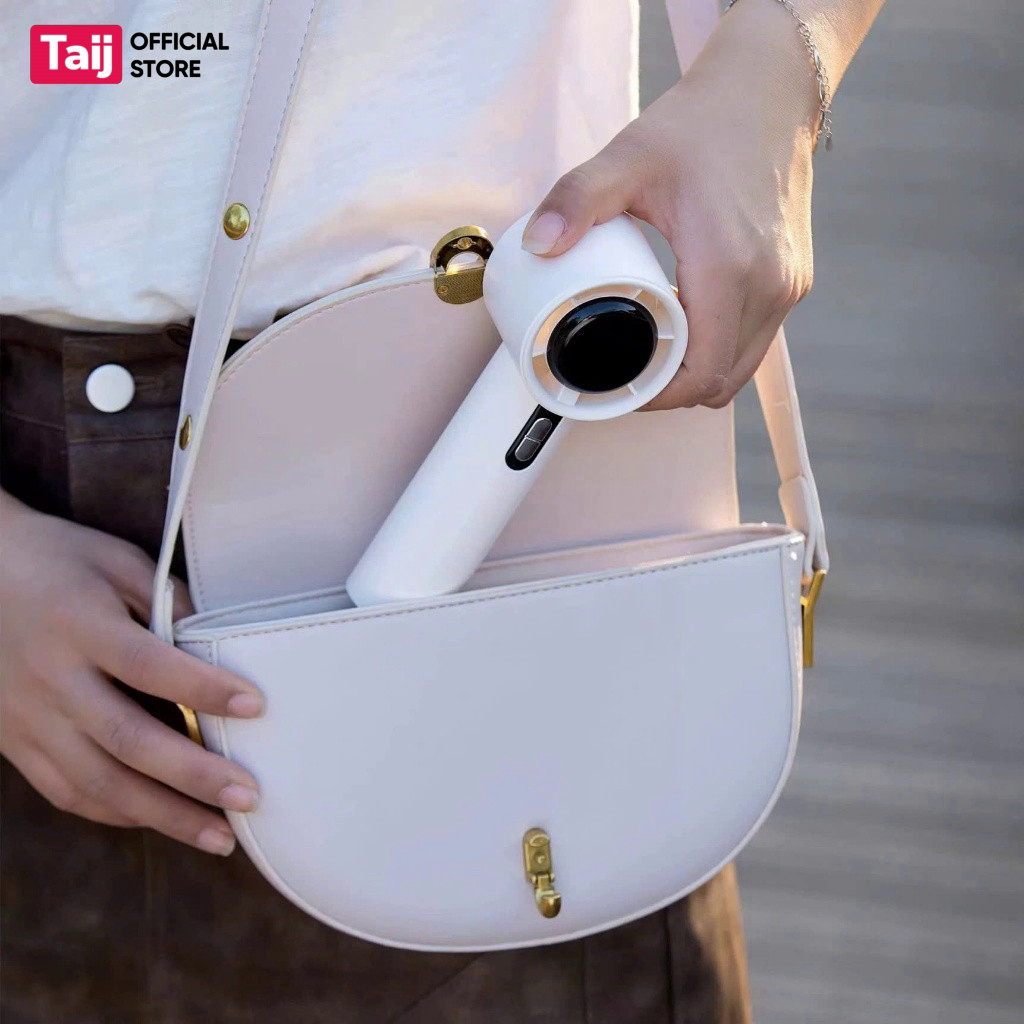 Quạt Cầm Tay Mini Tích Điện Di Động Có Thể Sạc, Tốc Độ Gió Mạnh, Quạt Phản Lực Cầm Tay