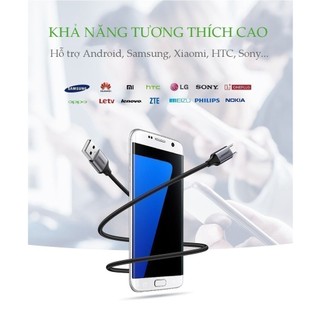 Cáp sạc USB 2.0 A sang Micro Ugreen US290 | Sạc nhanh | Vỏ sợi siêu bền | Bảo Hành 1 đổi 1 18 tháng | 60144 60145 60146