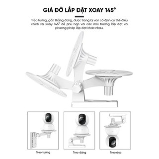 Giá Đỡ Camera Gắn Tường Xoay 360 Độ Chất Liệu Nhựa ABS Phù Hợp Mọi Loại Camera Imou Xiaomi Tplink Life Plus - GDCM01