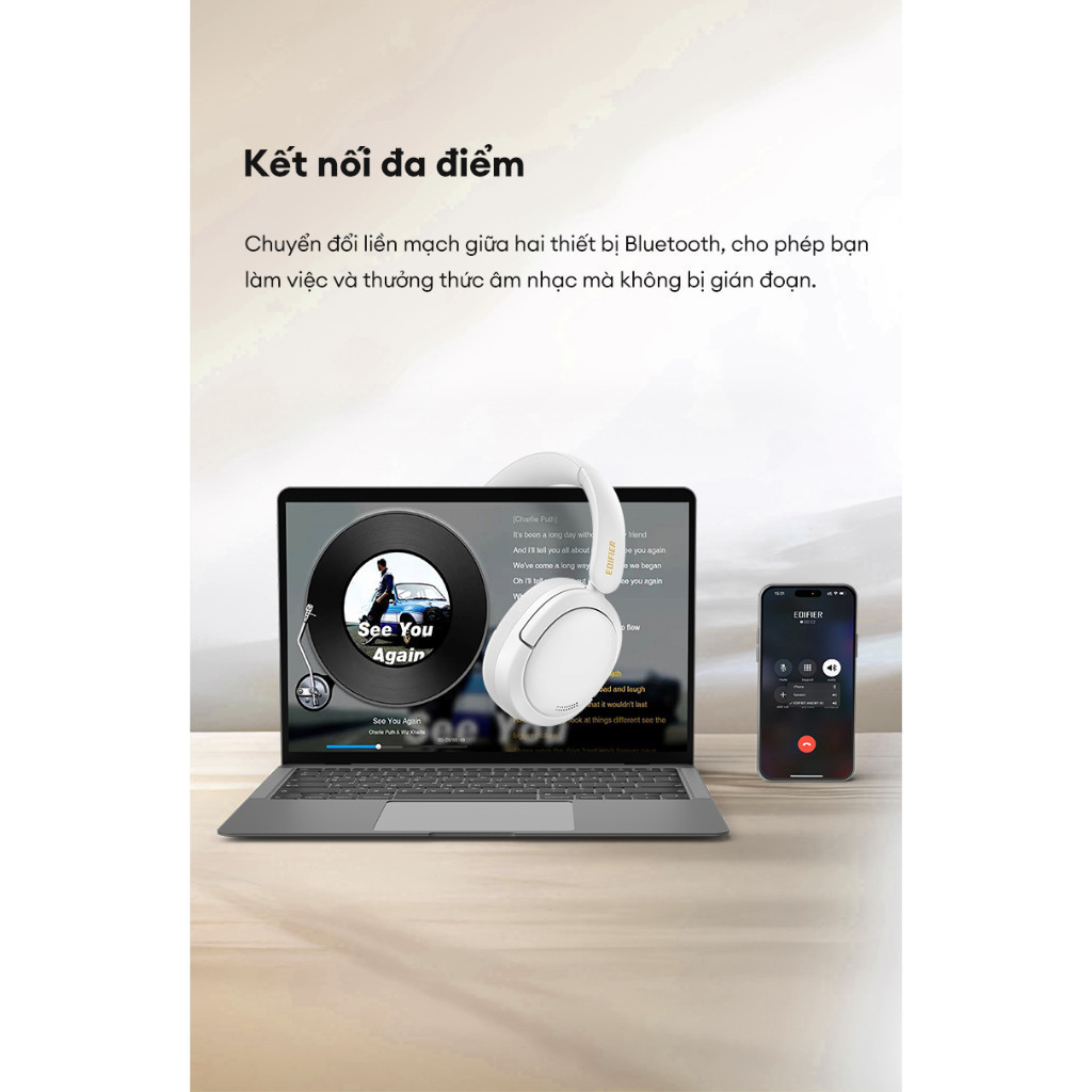 Tai Nghe Chụp Tai Bluetooth Không Dây EDIFIER W800BT SE - Chơi Nhạc Đến 45H - Mic Khử Ồn Môi Trường - 15 Tháng Bảo Hành | BigBuy360 - bigbuy360.vn