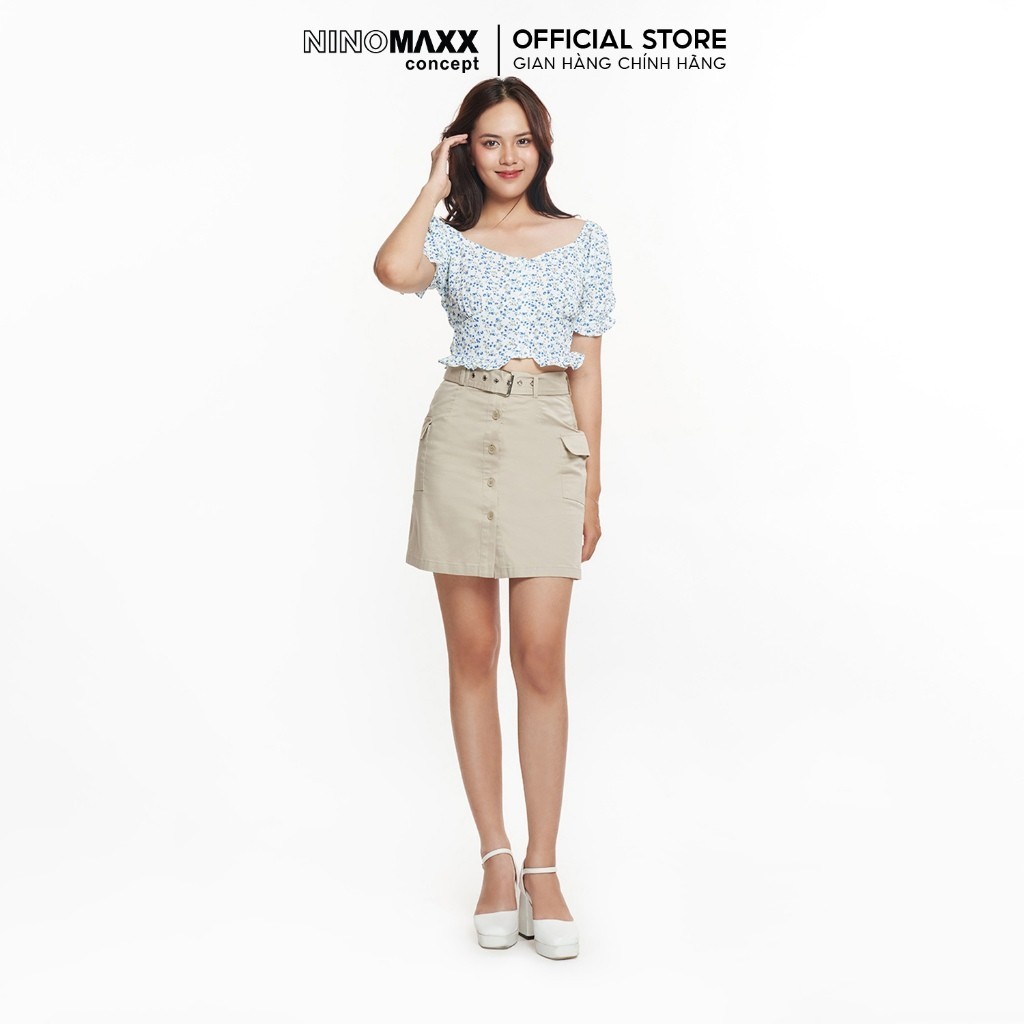 [CÒN SIZE S, M] Áo Nữ Croptop NINOMAXX SWEET SIXTEEN 2307006
