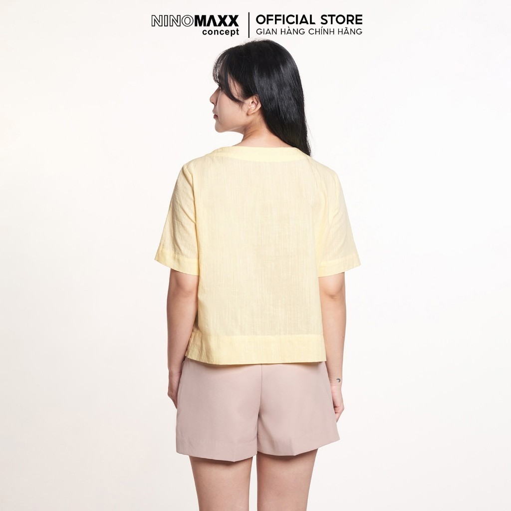 Áo Kiểu Nữ NINOMAXX Vàng Pastel 2409016