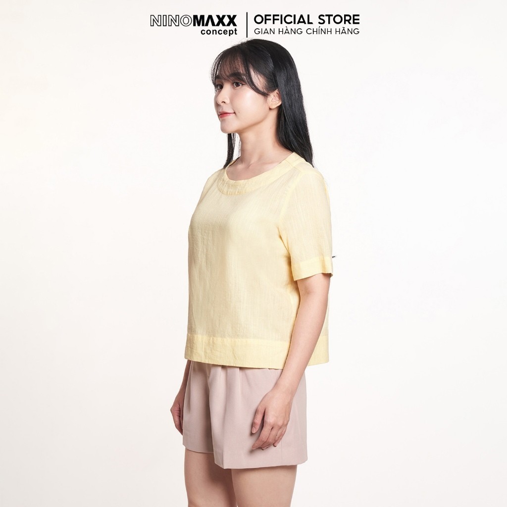 Áo Kiểu Nữ NINOMAXX Vàng Pastel 2409016