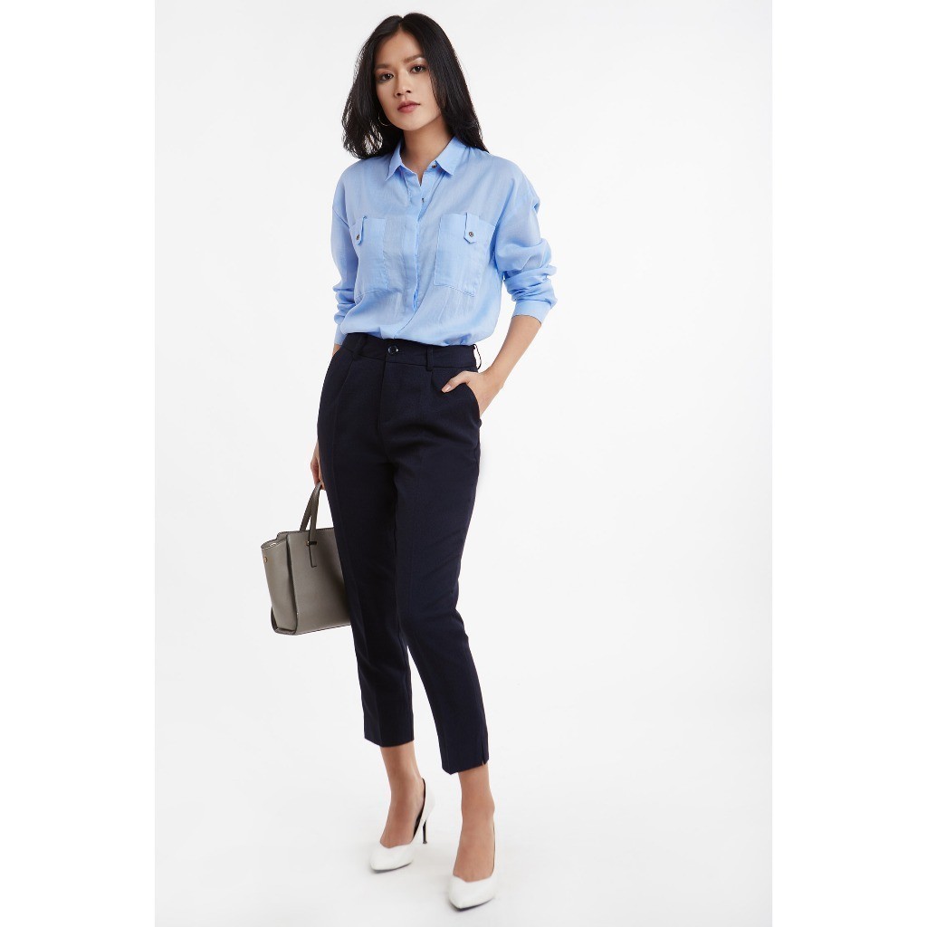 [CÒN SIZE S] Quần Tây Đen Nữ Nano Ống Đứng N&M Thương Hiệu NINOMAXX 2001012