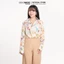 Áo Sơ Mi Họa Tiết Hoa Trắng Pastel NINOMAXX 2407024