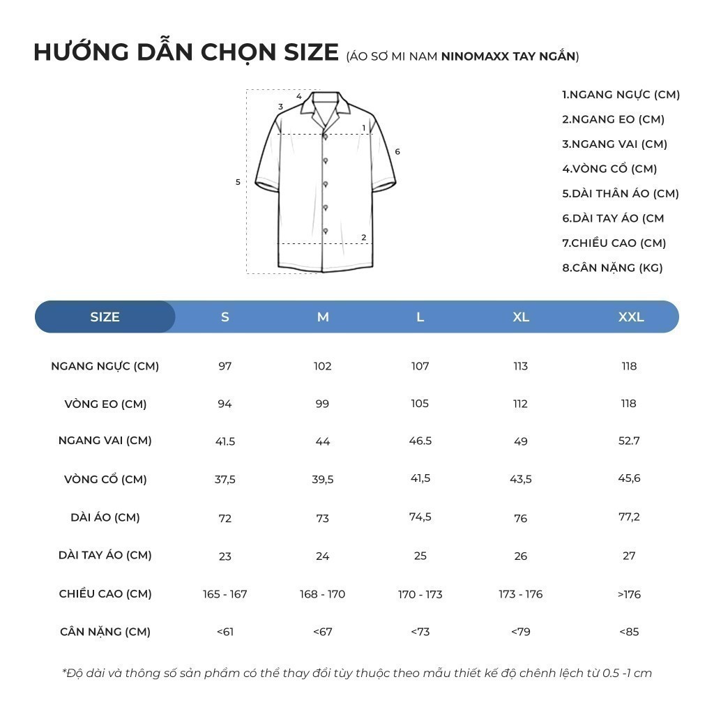 Áo Sơ Mi Nam Sợi Bạc Hà Tay Ngắn Thoáng Mát Và Chống UV N&M Thương Hiệu NINOMAXX 2301038