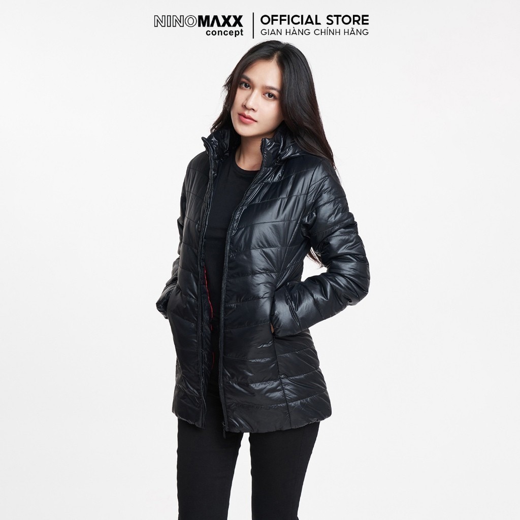 Áo Khoác Phao Nữ Chần Gòn Có Nón NINOMAXX 1805118