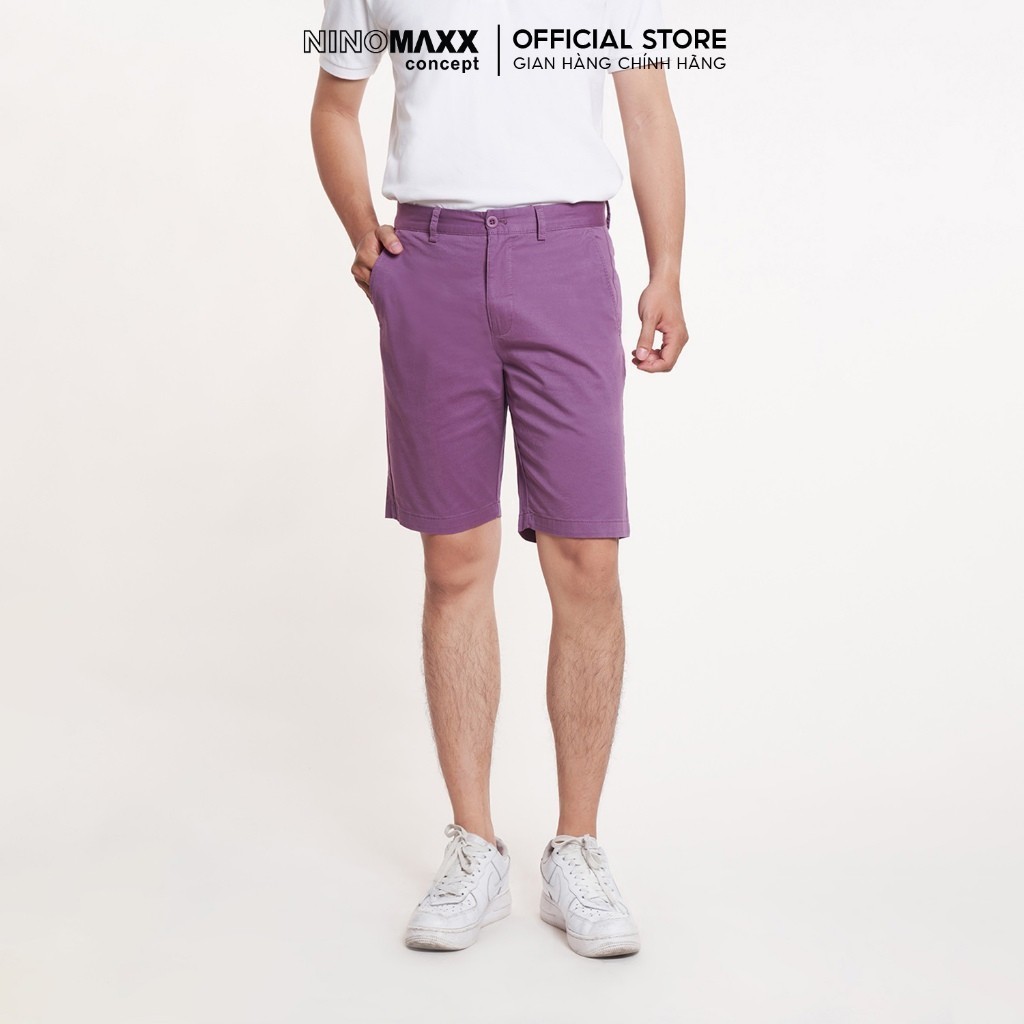 [CÒN XANH BIỂN] Quần Short Nam Kaki Chất Cotton Co Giãn N&M Thương Hiệu NINOMAXX 2304004