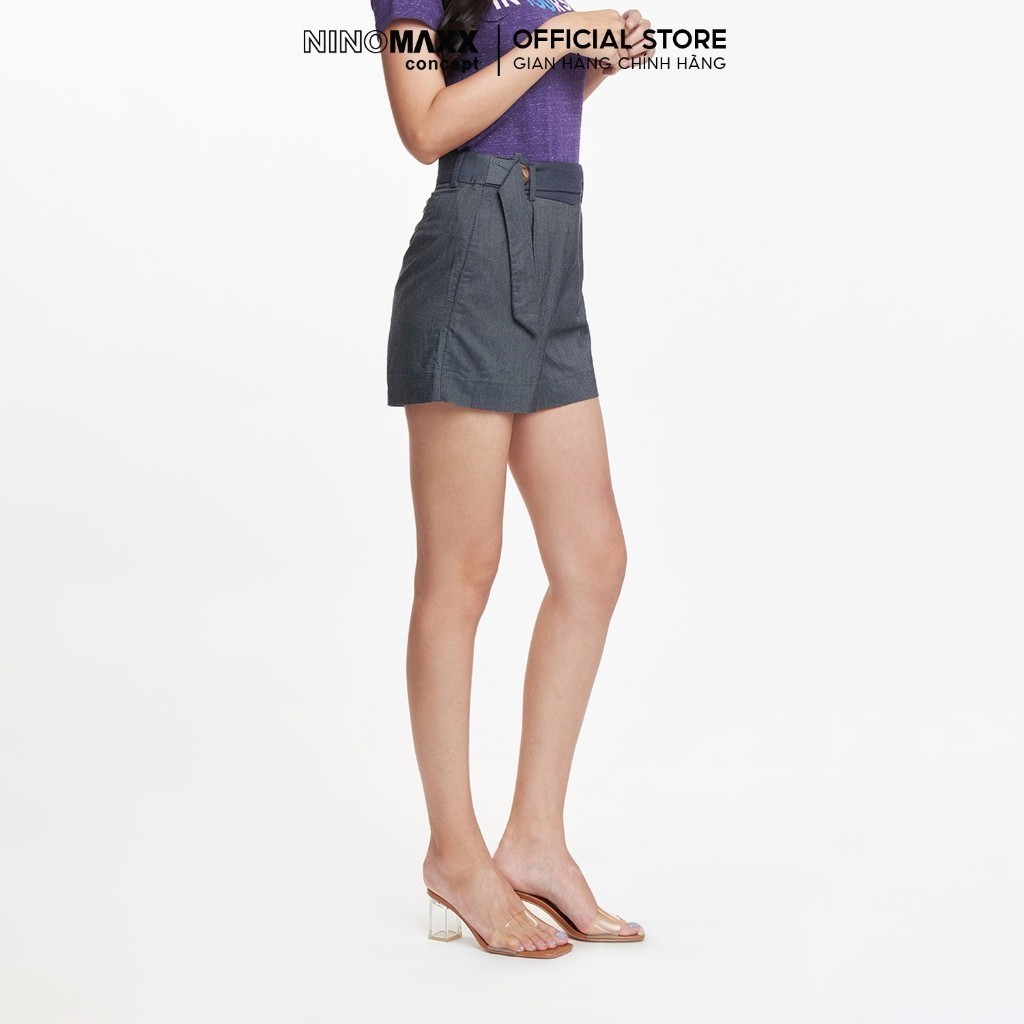 [CÒN SIZE S] N&M Quần Short Nữ Lưng Cao Thời Trang 1901035