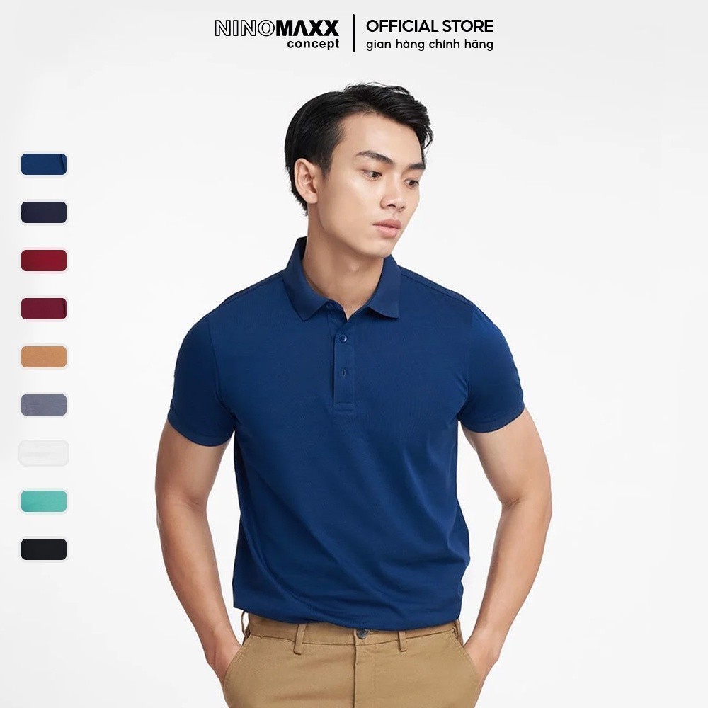 [CÒN ĐỎ] N&M Special Polo - Áo Polo Nam Tay Ngắn Cotton Form Travel Fit NINOMAXX 2203013