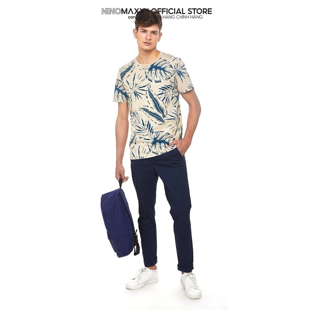 [CÒN ĐỎ BẠC ĐÔ] NINOMAXX Quần Khaki Nam dài dáng slim fit cotton 1905098