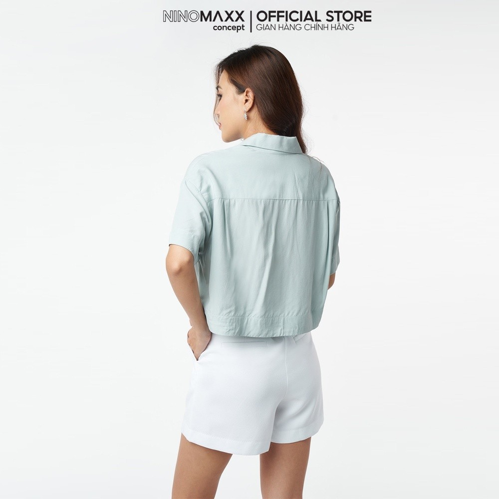 Áo Sơ Mi Nữ Croptop Tay Ngắn Vải Moda N&M NINOMAXX 2104117