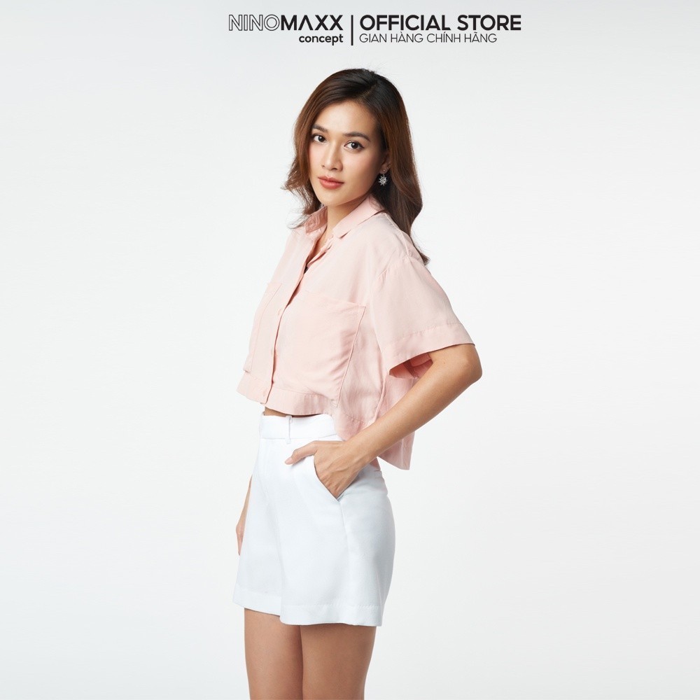Áo Sơ Mi Nữ Croptop Tay Ngắn Vải Moda N&M NINOMAXX 2104117