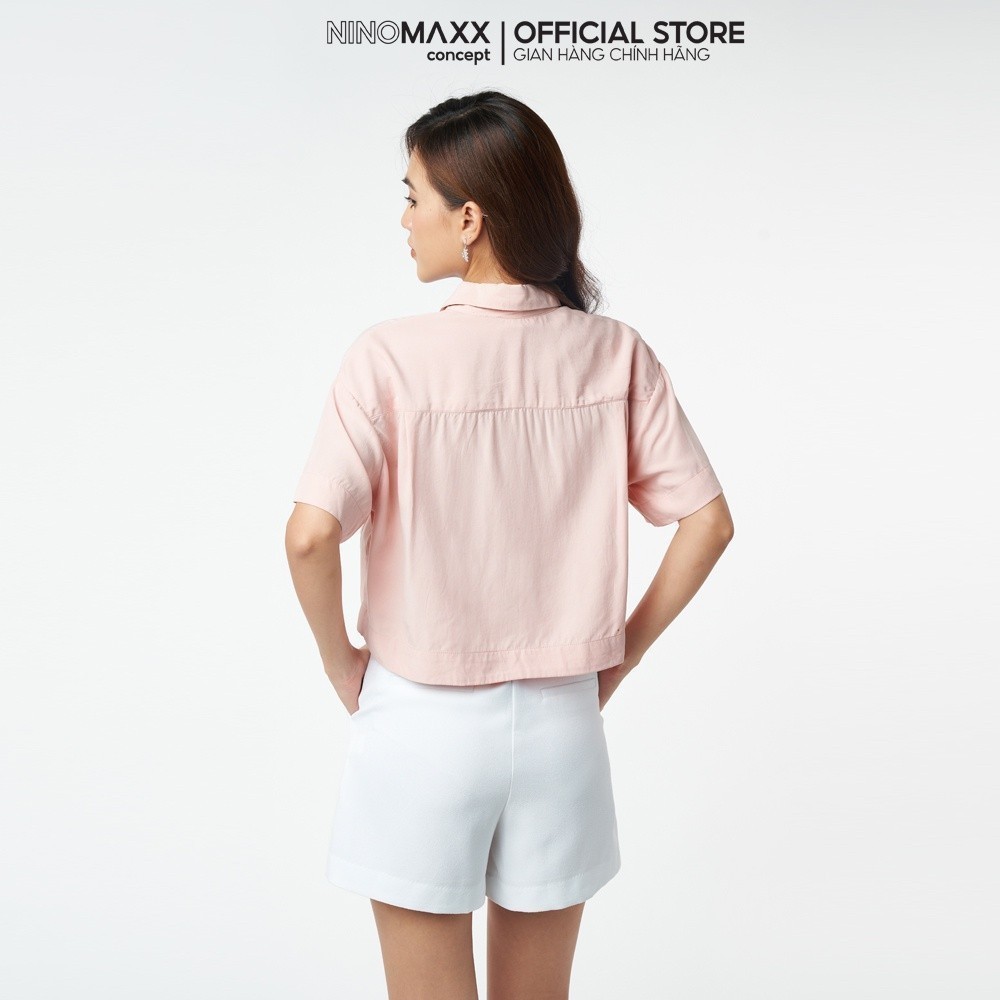 Áo Sơ Mi Nữ Croptop Tay Ngắn Vải Moda N&M NINOMAXX 2104117