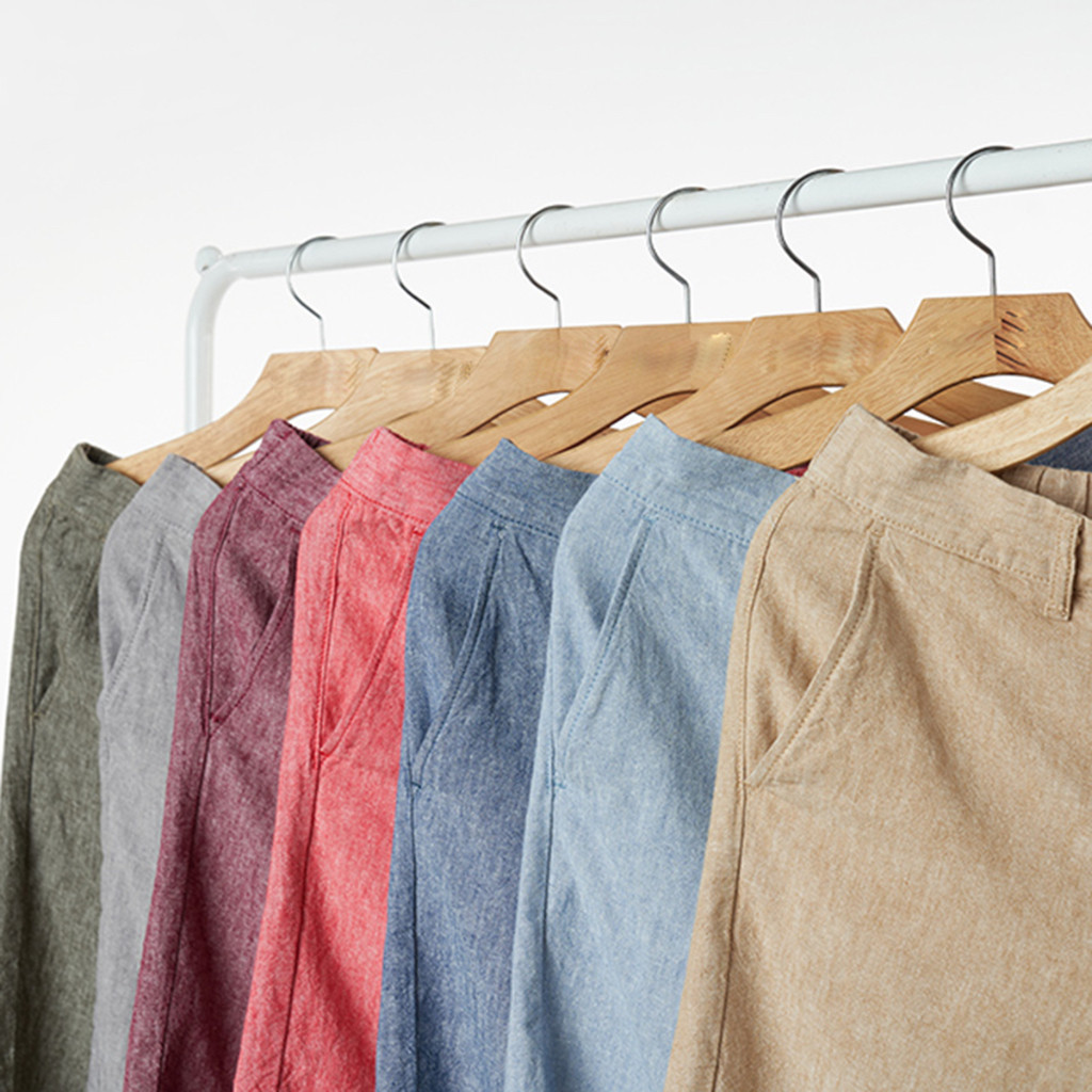 [CÒN ĐỎ, ĐỎ BẠC ĐÔ] NINOMAXX Limited Edition Quần short linen Nam 2201001