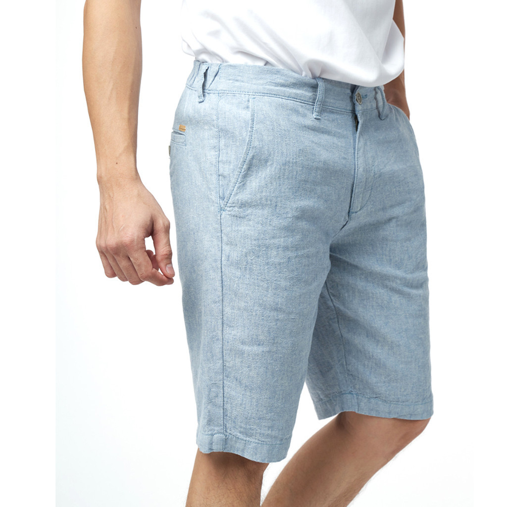 [CÒN ĐỎ, ĐỎ BẠC ĐÔ] NINOMAXX Limited Edition Quần short linen Nam 2201001