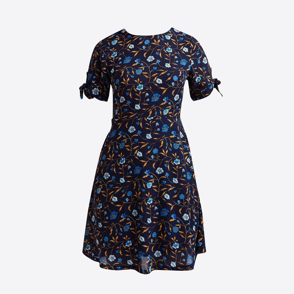 [CÒN SIZE S] N&M Đầm thời trang Nữ in hoạt tiết hoa tay ngắn 1910267