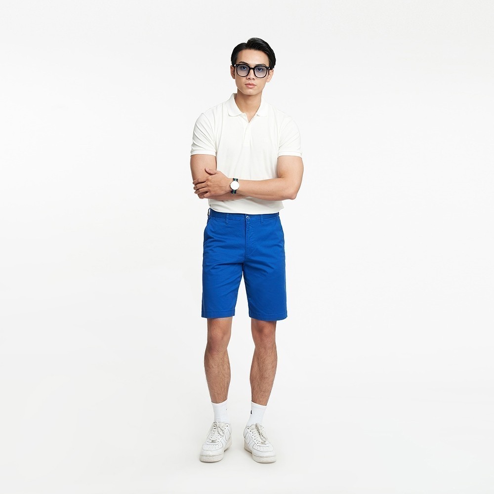 [CÒN XANH DƯƠNG, CAM NHẠT, ĐỎ BẠC ĐÔ]  Quần Short Nam Kaki Chất Cotton Chuẩn Form N&M Thương Hiệu NINOMAXX 2202013