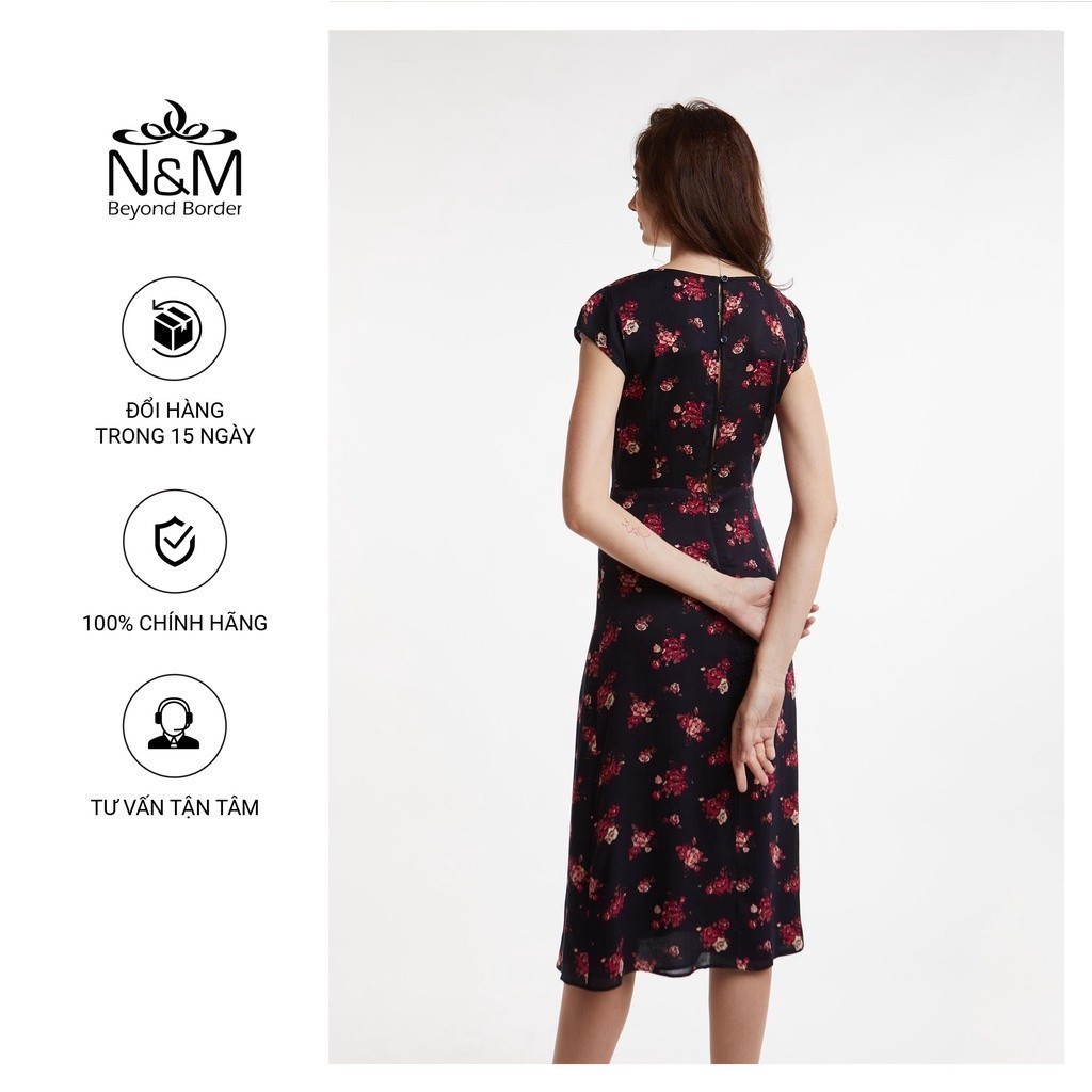 [CÒN SIZE S] Đầm Nữ Sát Nách Cổ Tim Dáng Dài N&M Thương Hiệu NINOMAXX 2005003
