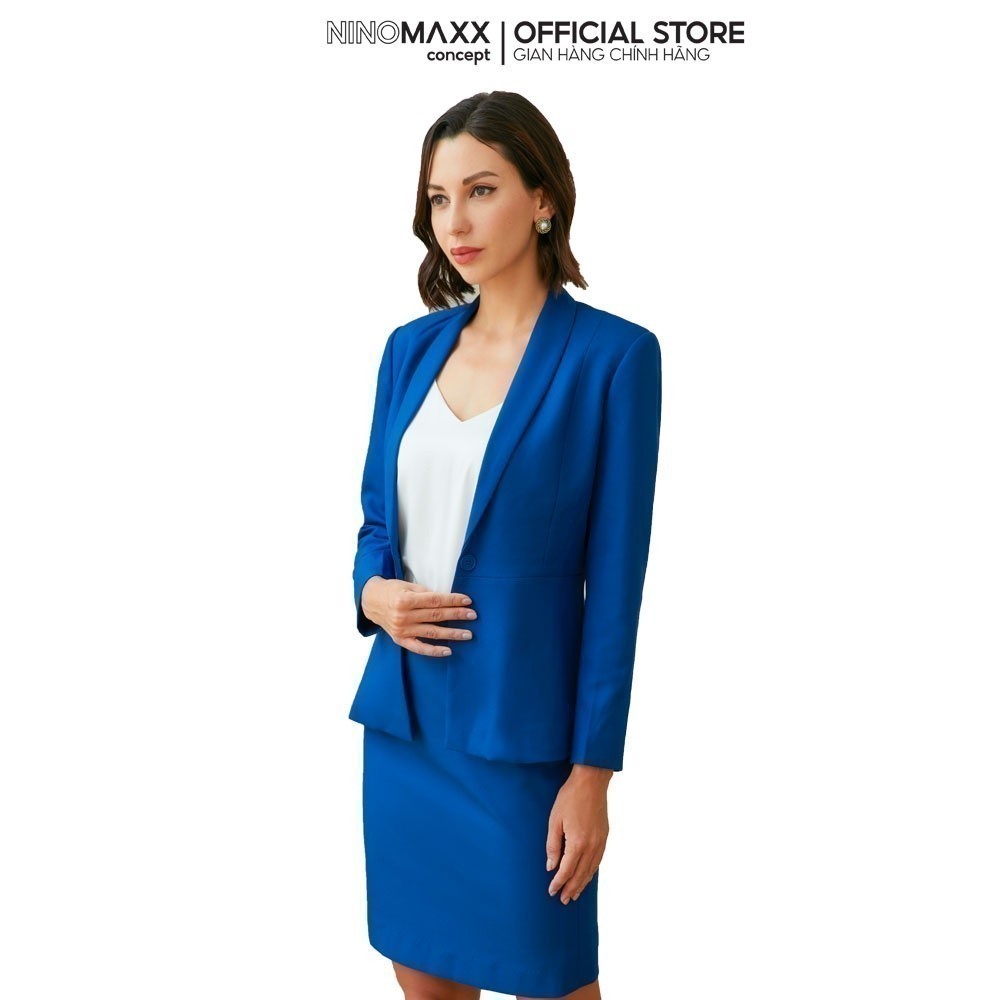 [CÒN XANH DƯƠNG] Chân Váy Công Sở Nữ Chất Liệu Nano Chống Nắng Váy Dài N&M Thương Hiệu NINOMAXX 2104028