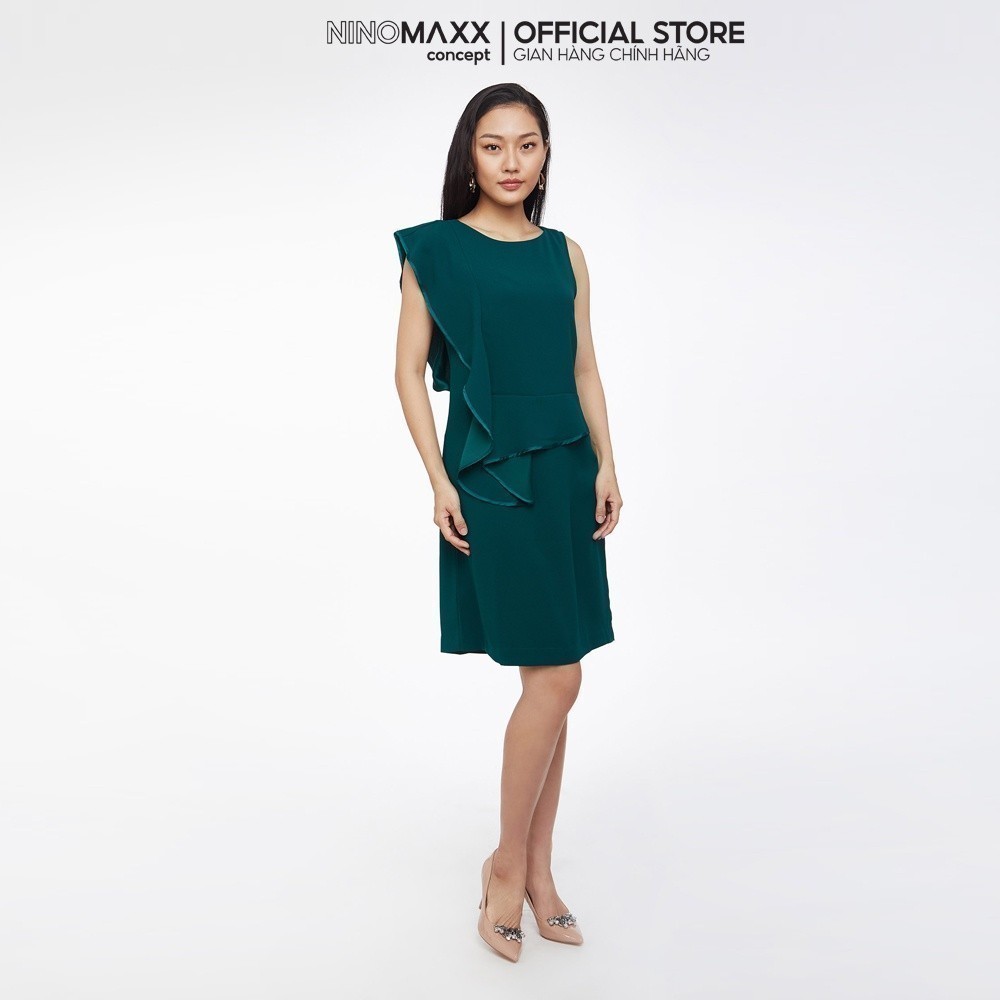 [CÒN SIZE S] N&M Đâm nữ công sở tay ngắn dáng suông cổ tròn 1907033