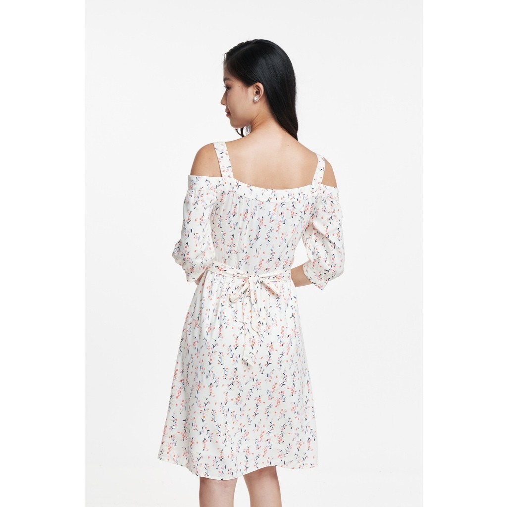 [CÒN SIZE S] Đầm nữ N&M hai dây tay lỡ hoạ tiết hoa mã 1910153