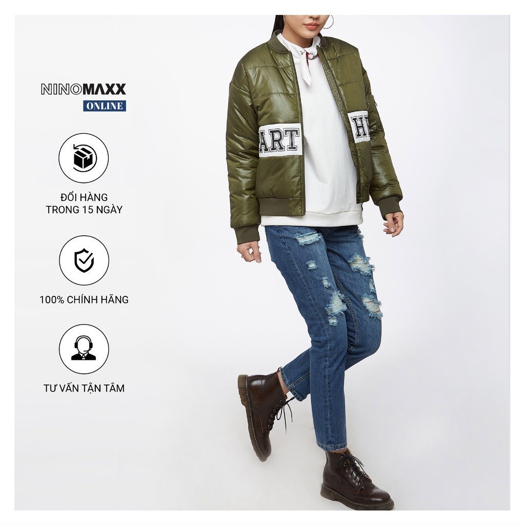 [CÒN SIZE 25] Quần jean nữ NINOMAXX ống rách thời trang mã 1904038
