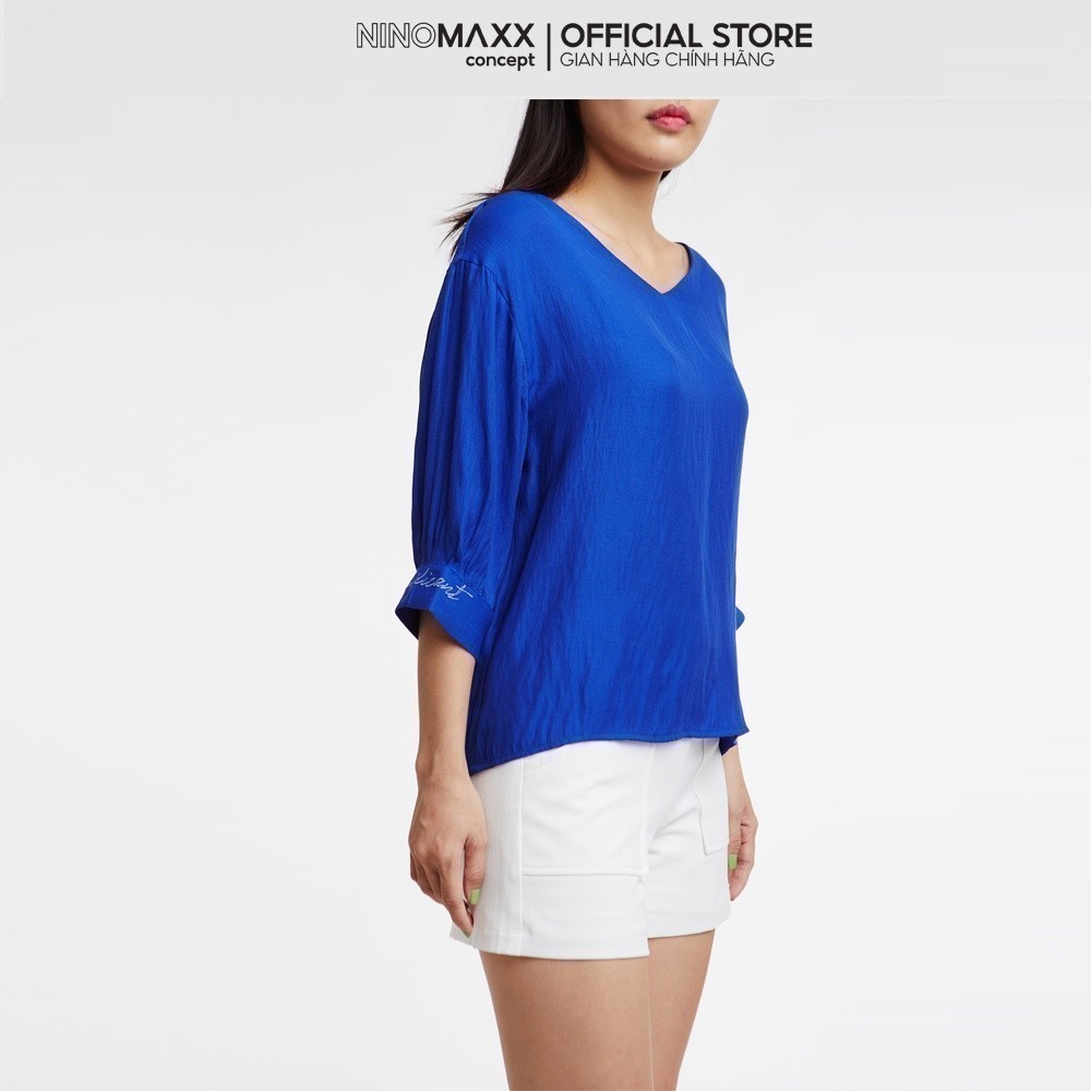 [CÒN SIZE S] N&M Áo sơ mi nữ thời trang cổ tim 1911039