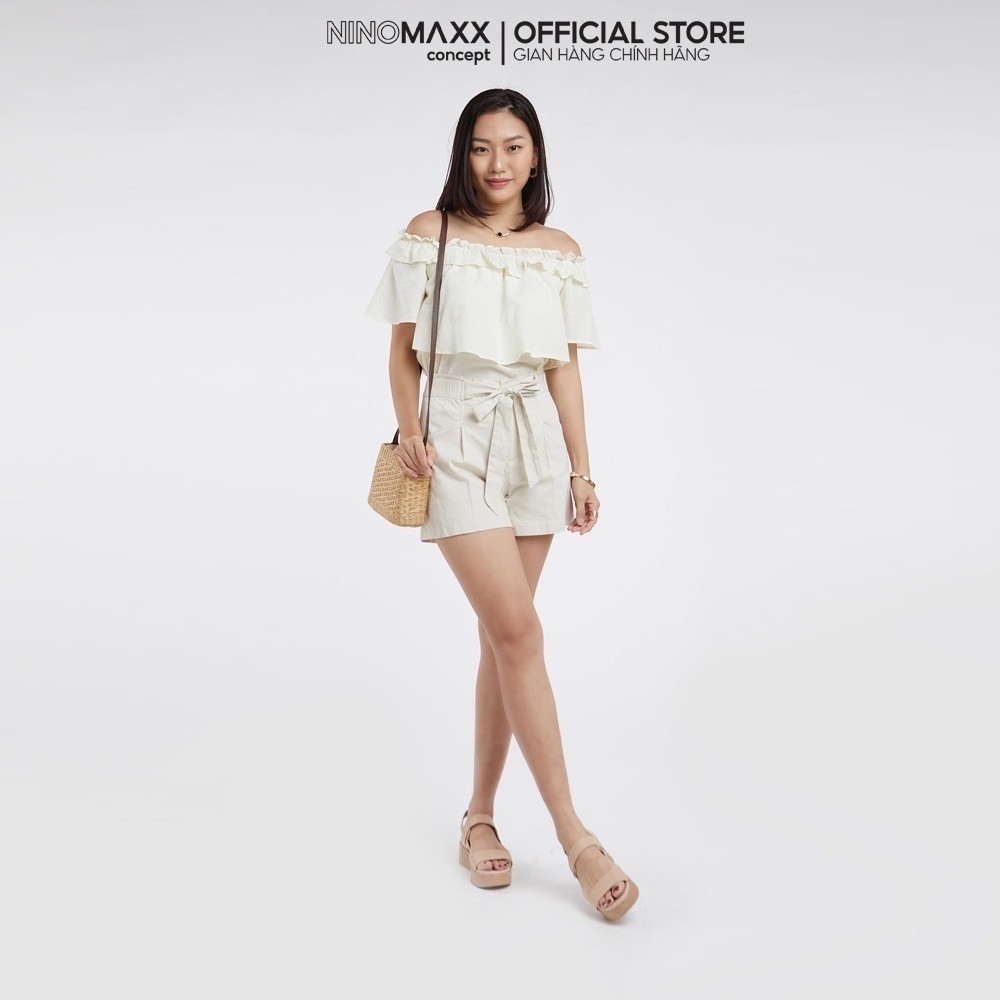 [CÒN SIZE S, M] Áo Nữ Trễ Vai Mặc Được 2 Kiểu NINOMAXX 1910017