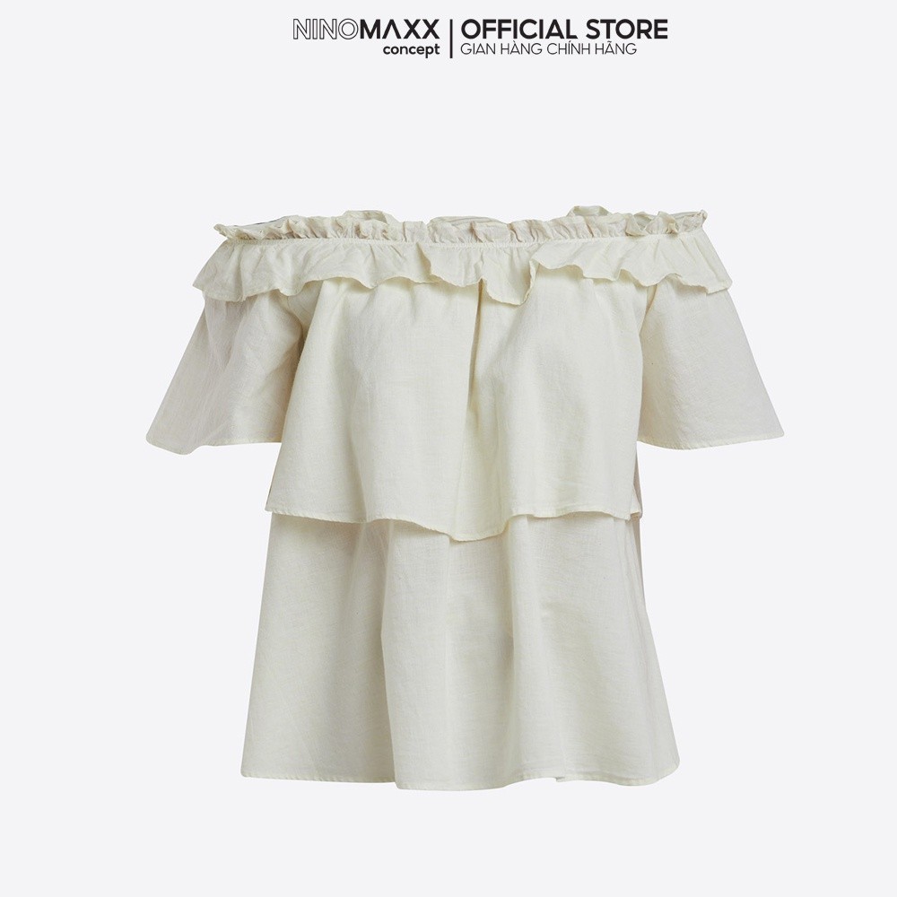 [CÒN SIZE S, M] Áo Nữ Trễ Vai Mặc Được 2 Kiểu NINOMAXX 1910017