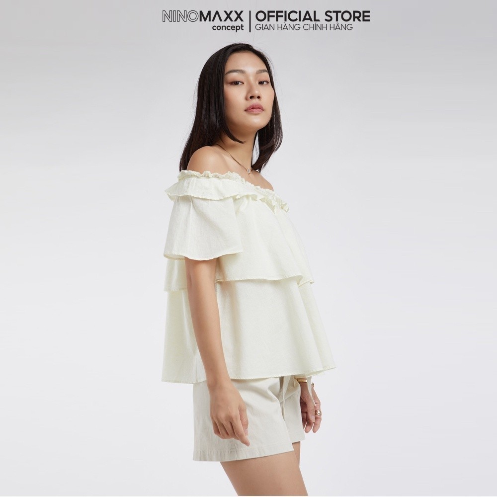[CÒN SIZE S, M] Áo Nữ Trễ Vai Mặc Được 2 Kiểu NINOMAXX 1910017