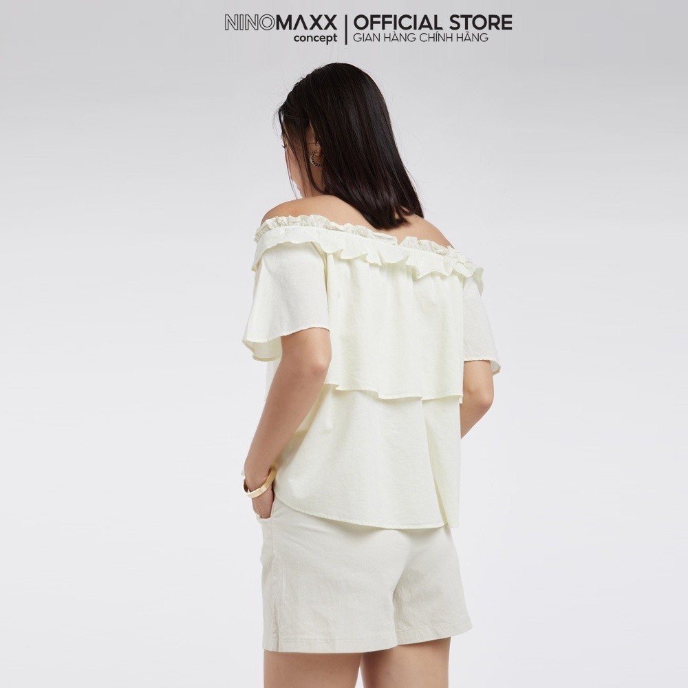[CÒN SIZE S, M] Áo Nữ Trễ Vai Mặc Được 2 Kiểu NINOMAXX 1910017