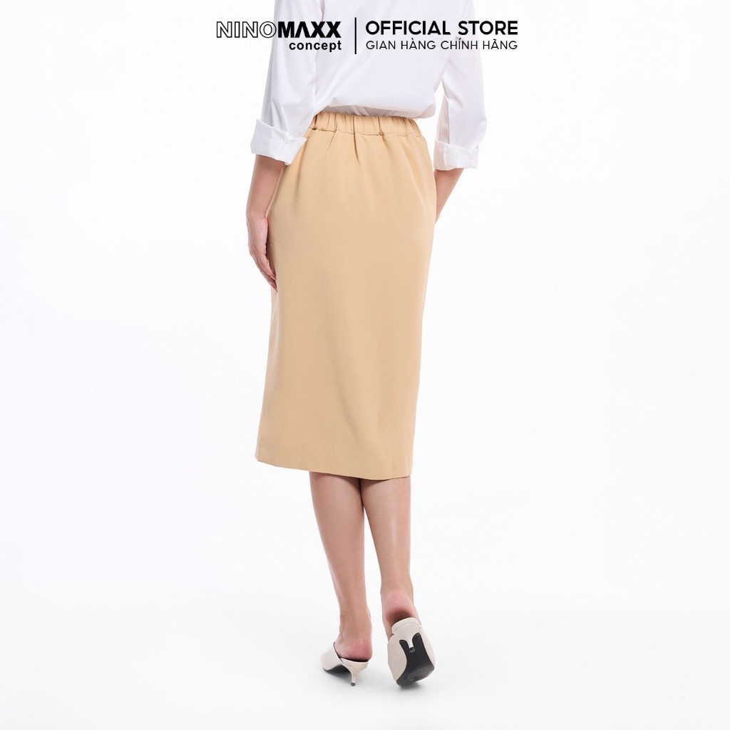 Váy Công Sở Nữ Dáng Dài Xẻ Tà Lưng Thun Co Giãn N&M Thương Hiệu NINOMAXX 1905115
