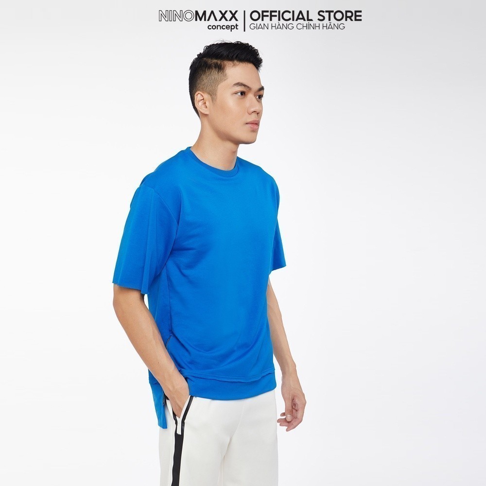 NINOMAXX Áo thun Nam Tay Ngắn Cổ Tròn Chất Cotton 1909079