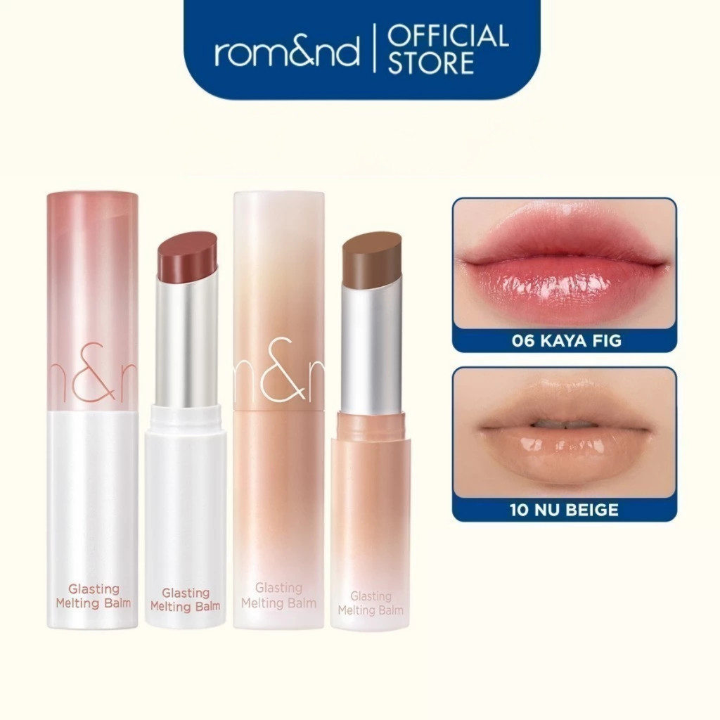 [Rom&nd x KOL][Combo Ve-easy] 2 Son dưỡng màu tint Romand Glasting Melting Balm 3.5g