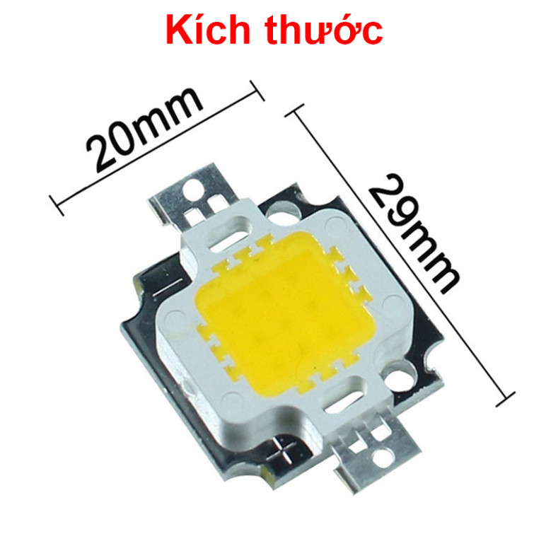 LED COB ánh sáng trắng mát công suất 12V 10W 600mA 10000K / 30000K