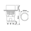 Nút nhấn nhả LA16-11 16mm 3 chân AC 250V 3A / DC 30V 3A