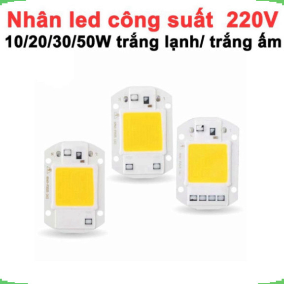 LED COB 220V công suất 10/20/30/50W siêu sáng