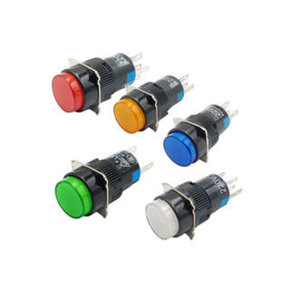[Giá sỉ] (2C) Nút nhấn nhả LA16-11 16mm 3 chân AC 250V 3A / DC 30V 3A
