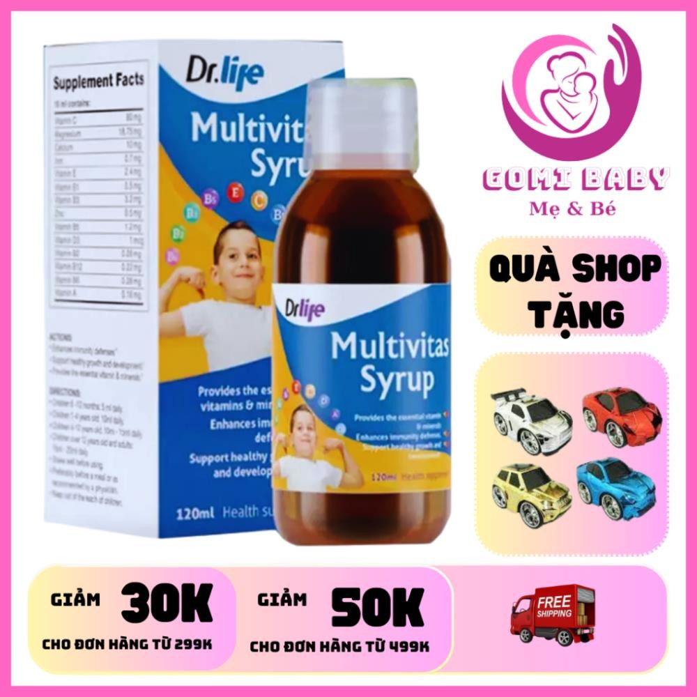 [CHÍNH HÃNG] DRLIFE MULTIVITAS SYRUP 120ML - SIRO GIÚP BÉ ĂN NGON, TĂNG ...