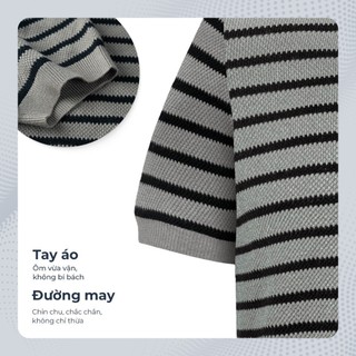 [DEAL SIZE XXL] Áo thun nam cổ tròn cao cấp HORIZ, BST FALL WINTER, vải dệt kim, sang trọng POLOMANOR